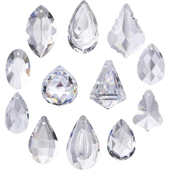 Clear Jewelry Crystals Pendants Chandelier Lamp Lighting Drops Prisms - Picture 7 of 7